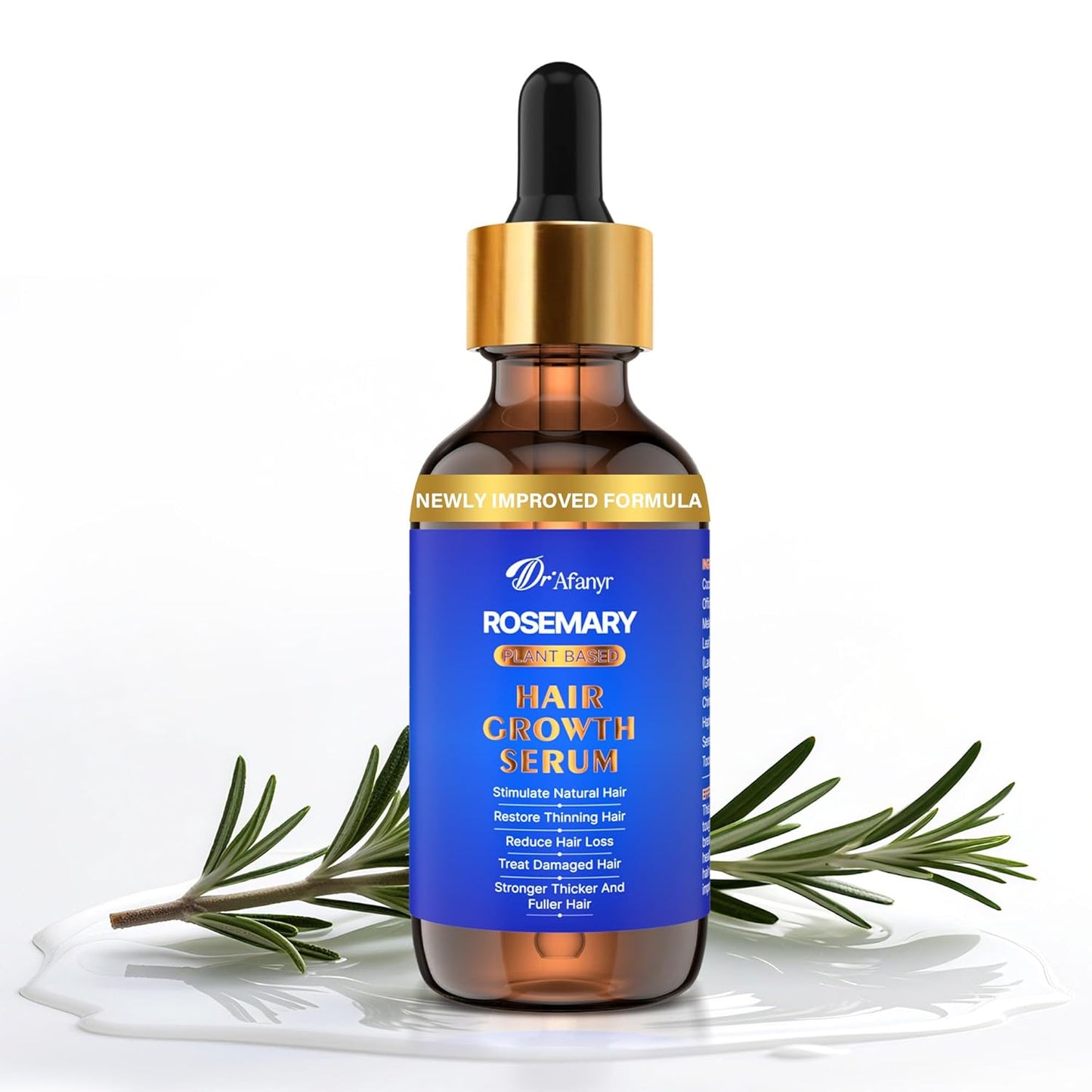Rosemary Oil for Hair Growth: Hair Scalp Oil with Organic Rosemary Essential Oil, Upgraded Plant-Based Formula to Invigorate Follicles Strengthen Roots and Reduce Loss & Bald Patches