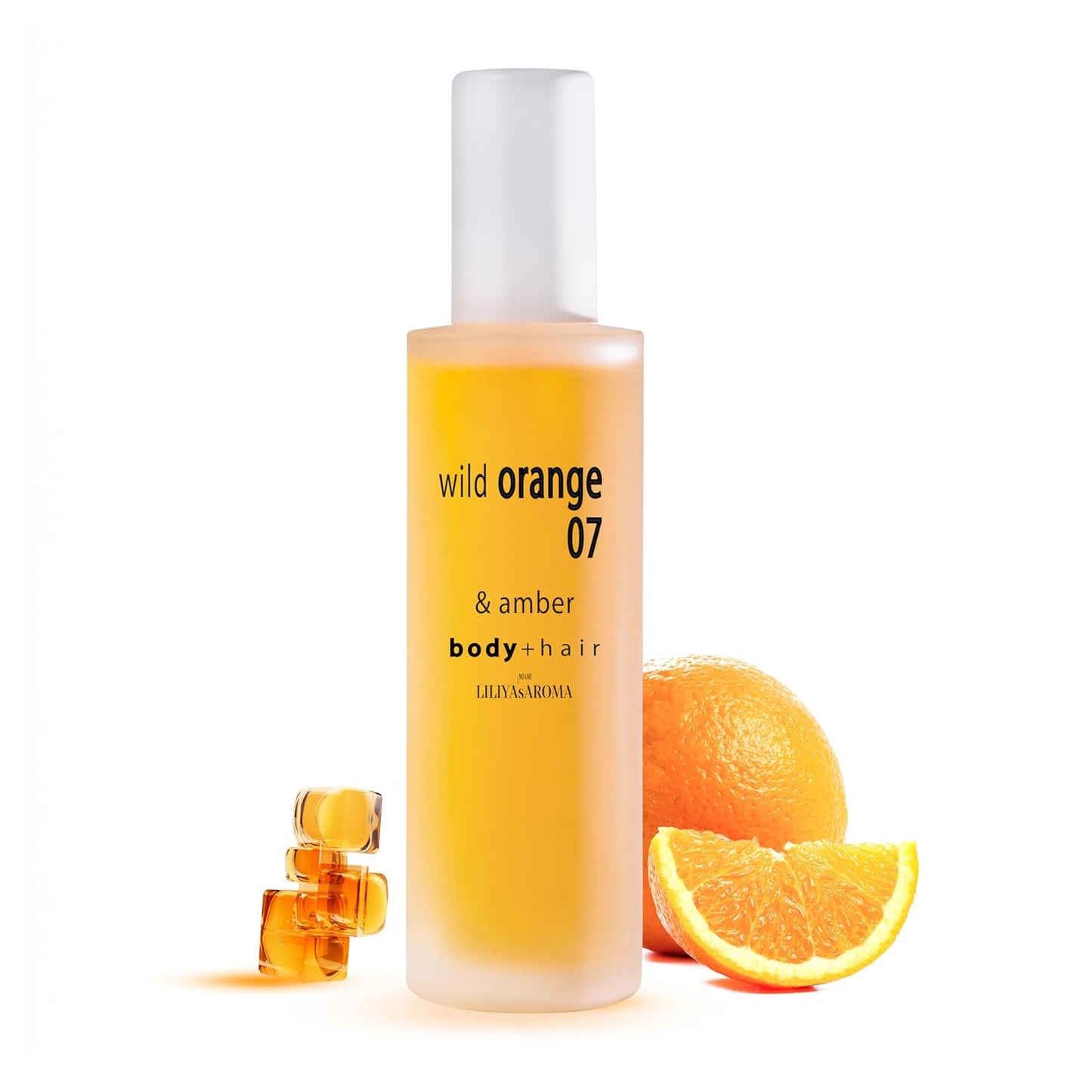 Liliya's Aroma Wild Orange 07 & Amber Body Spray | Citrus Fragrance Mist | Hydrating Skincare Ingredients | Vegan Essential Oils Orange | Neroli | Vanilla 3.4 FL Oz