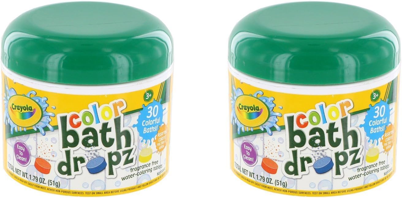 Play Visions Crayola Bath Dropz 2.68 oz,45 tablets (Pack of 2)