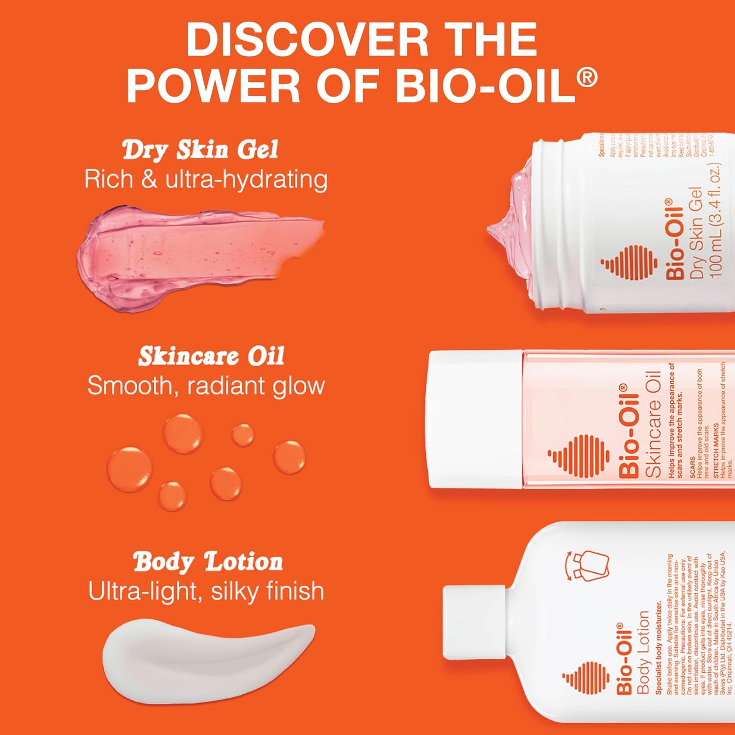 Bio-Oil Moisturizing Body Lotion for Dry Skin, Ultra-Lightweight High-Oil Hydration, with Jojoba Oil, Rosehip Oil, Shea Oil, and Hyaluronic Acid, 8.5 Oz