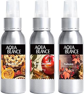 Fragrant Room Spray, Autumn, Apple Cinnamon, Pumpkin, 3 x 3.4 fl oz, Air Fresheners Odor Eliminator for Home, Bathroom, Concentrated Room Spray