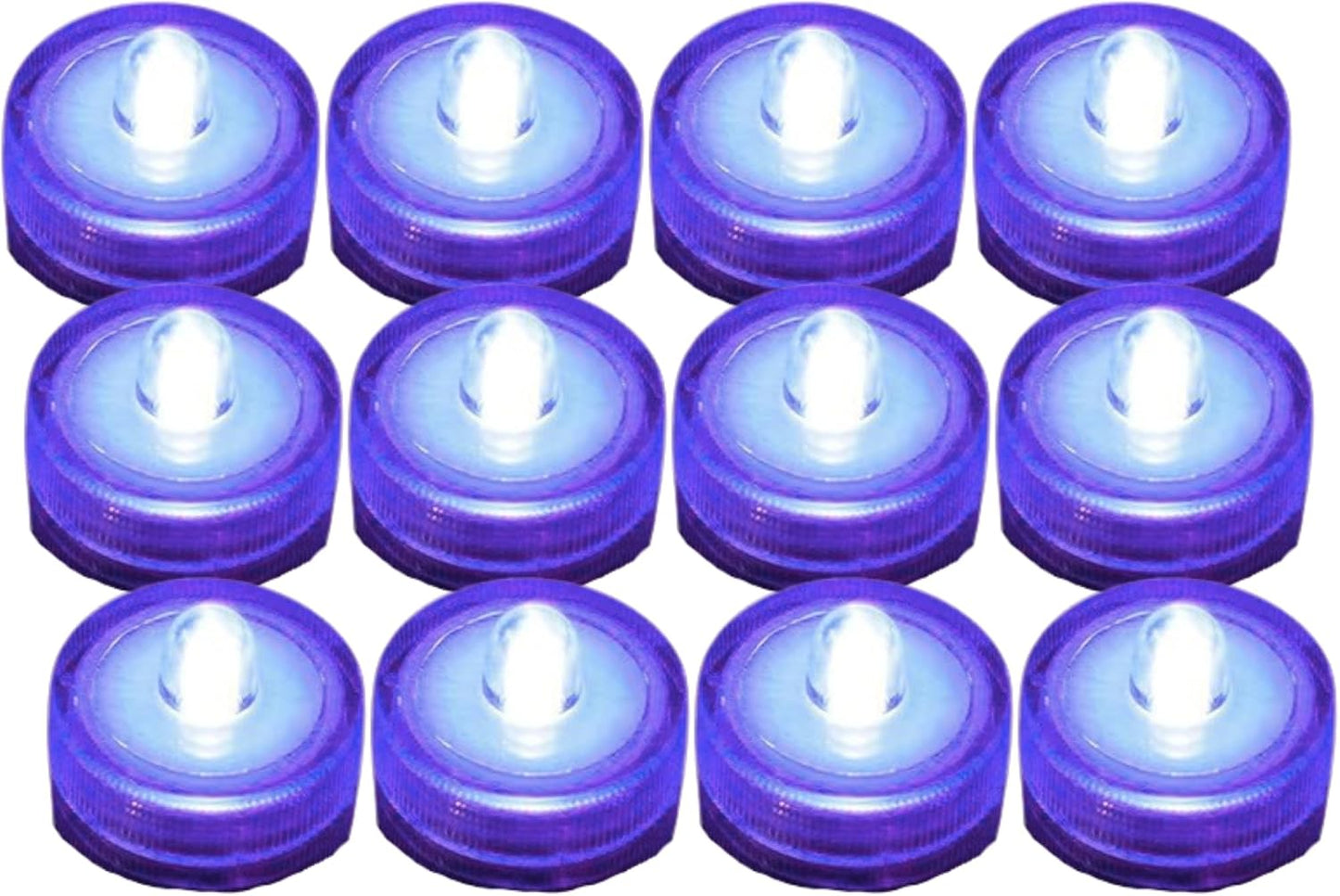 12 Packs Purple Flameless Candles Led Tea Lights I 200+Hours Electric Tea Lights Candles Battery Operated I Waterproof Tealight Candless for Votive, Centerpieces for Tables Decorations, Wedding Decor