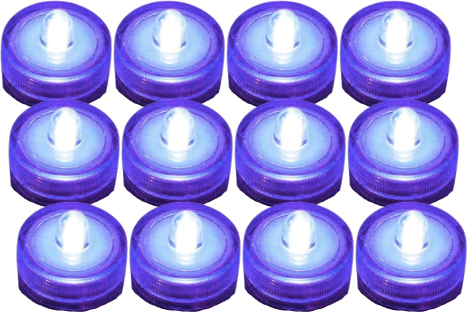 12 Packs Purple Flameless Candles Led Tea Lights I 200+Hours Electric Tea Lights Candles Battery Operated I Waterproof Tealight Candless for Votive, Centerpieces for Tables Decorations, Wedding Decor