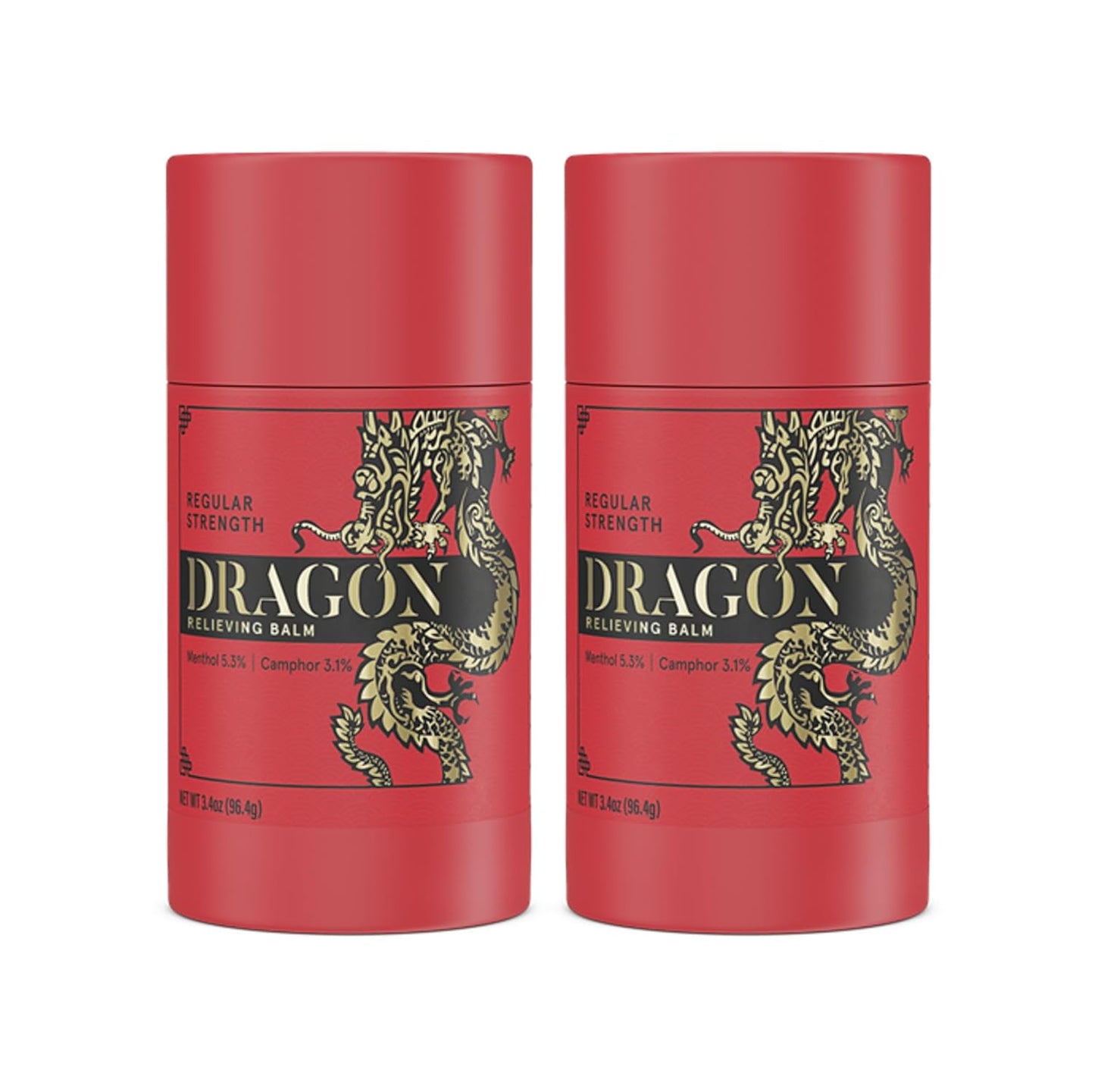 Americanna Wellness Dragon Balm Travel Roll-on Red Travel Mini - 2 Pack (0.5 oz)