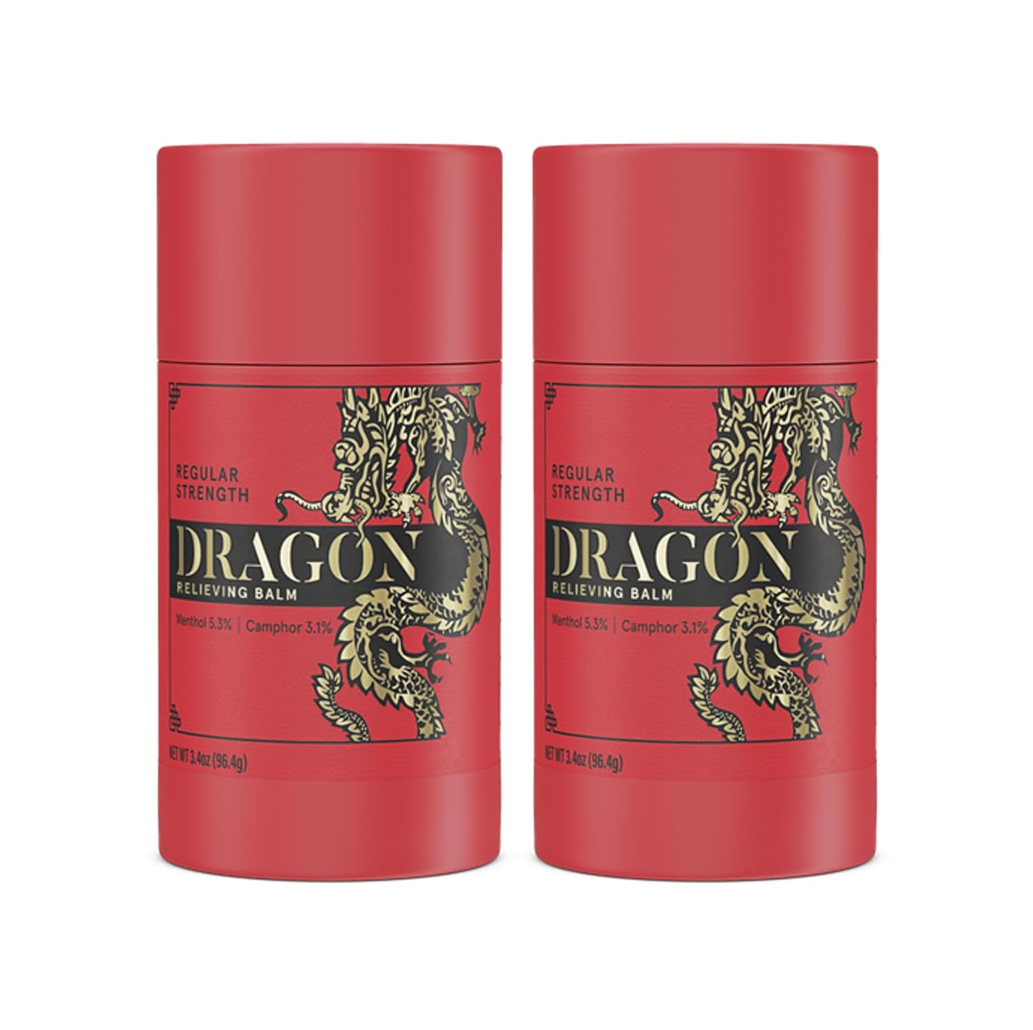 Americanna Wellness Dragon Balm Travel Roll-on Red Travel Mini - 2 Pack (0.5 oz)