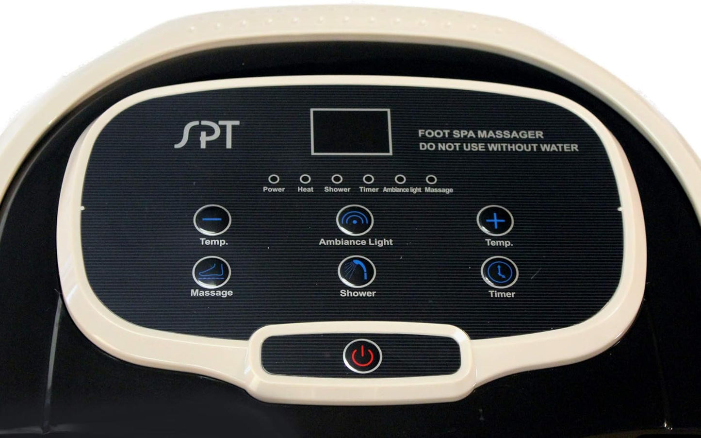 SPA-3549 – SPT Foot Spa Bath Massager w/Motorized Rollers, Tan and Black