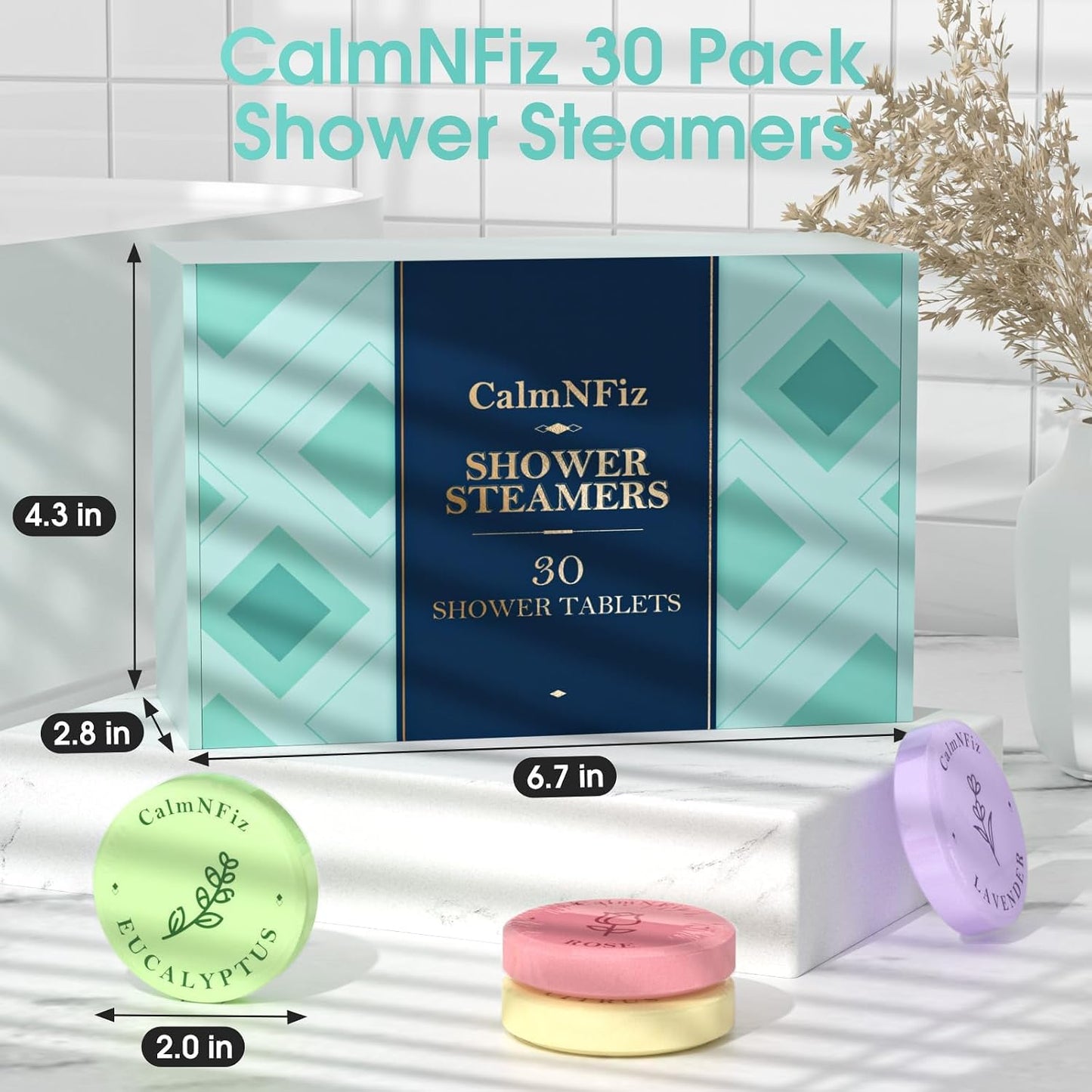 30 Pack Shower Steamers for Women Gift Set, Shower Bath Bombs with 6 Scents, Self Care Gifts for Wife, Easter Basket Stuffers for Women, Fathers Day, Mothers Day and Birthday Gift Ideas