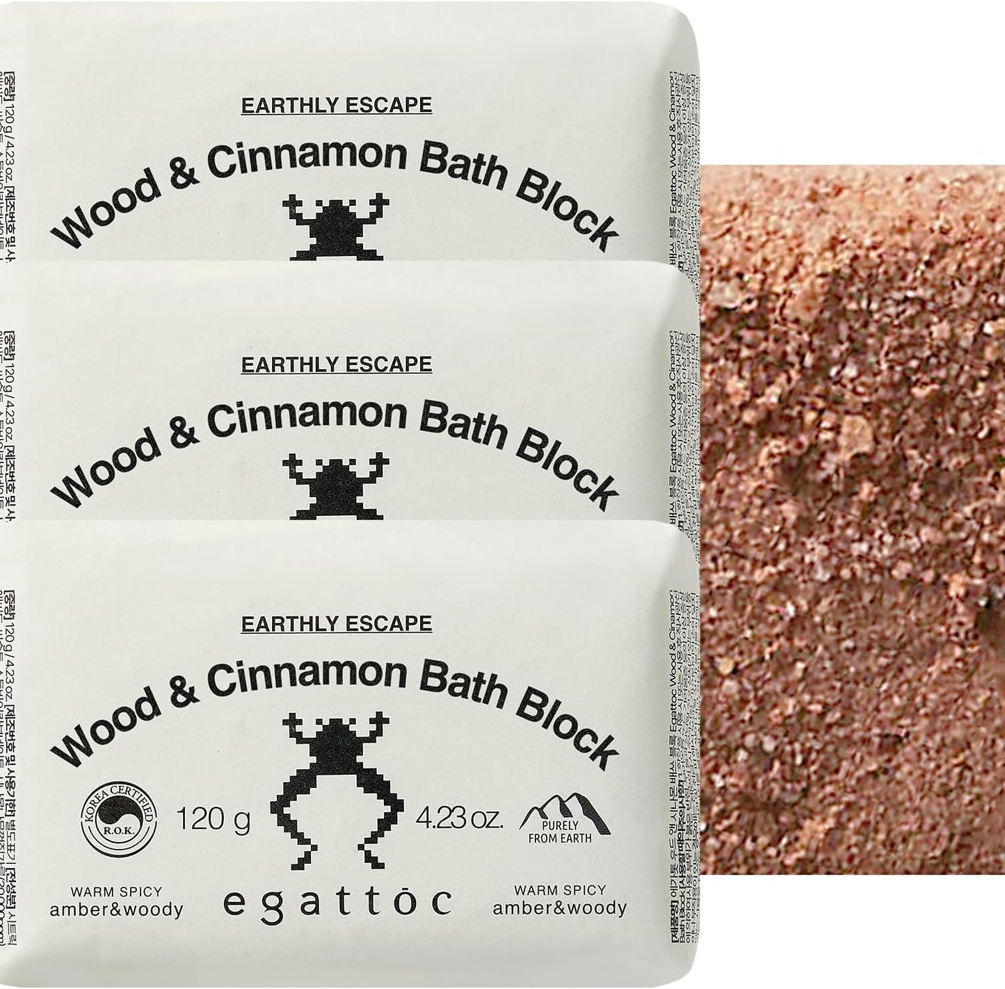 Bath Bombs for Women, Pack of 3, Wood & Cinnamon Bath Fizzies with Essential Oils & Sea Salt, Moisturizing Bath Block for Dry Skin Relief, Natural Aromatherapy Home Spa Gift, Dark Forest Scent