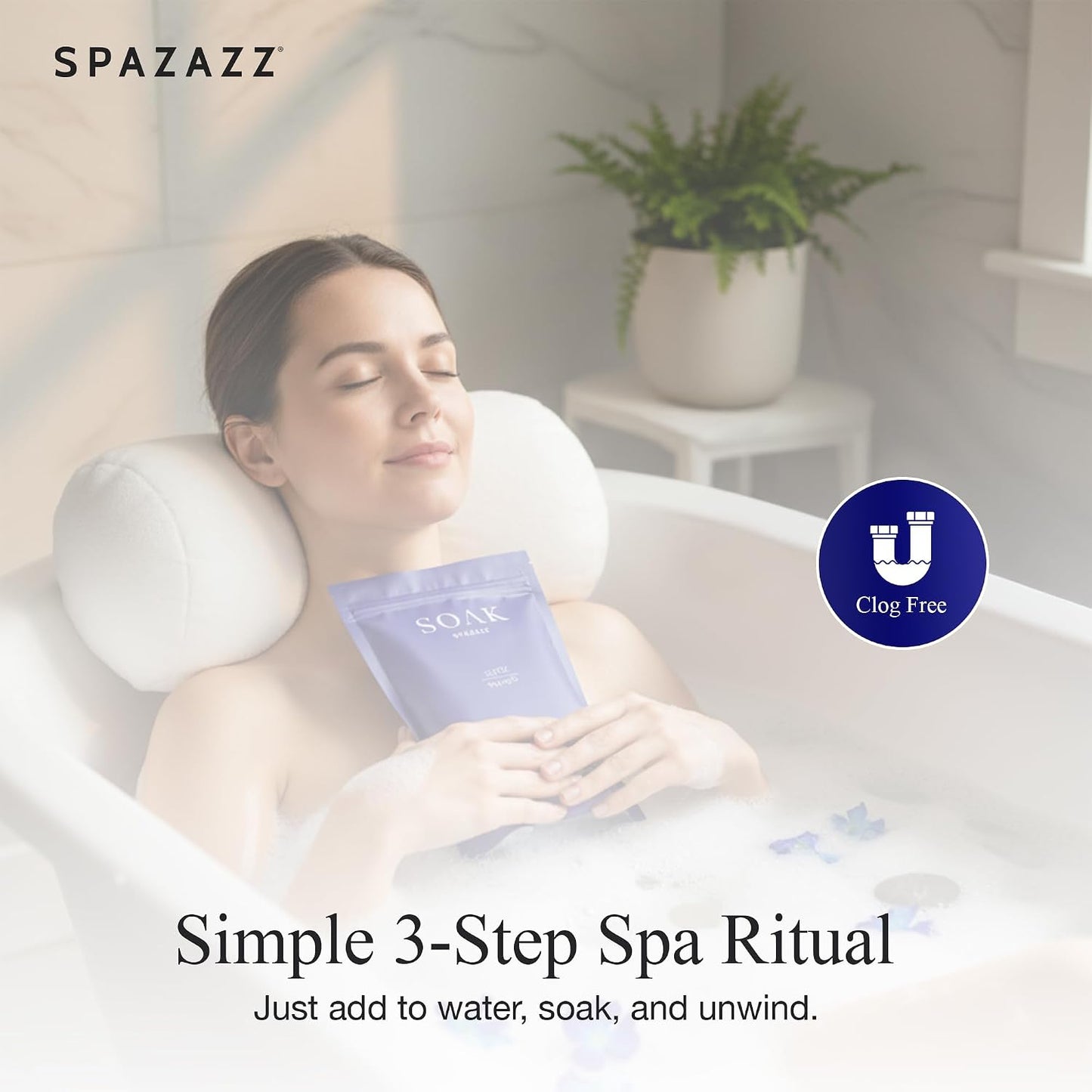 Spazazz Dead Sea Bath Salts with Magnesium & Arnica – Aromatherapy Mineral Bath Soak for Relaxation – 4oz Exotic Mahogany Rush, Silky Chamomile Ripple & Sea Blu Release with Bath Salt Scoop