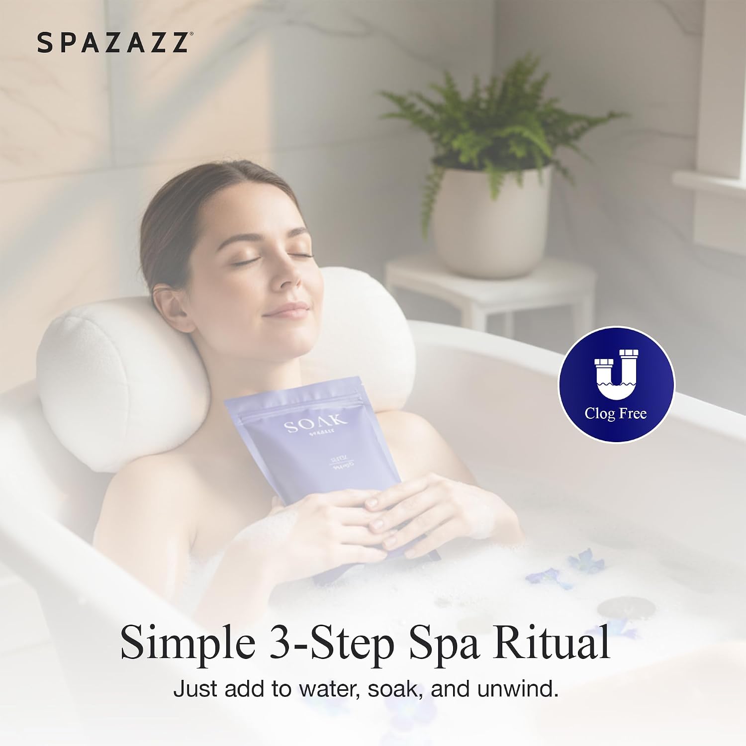 Spazazz Dead Sea Bath Salts with Magnesium & Arnica – Aromatherapy Mineral Bath Soak for Relaxation – 4oz Exotic Mahogany Rush, Silky Chamomile Ripple & Sea Blu Release with Bath Salt Scoop