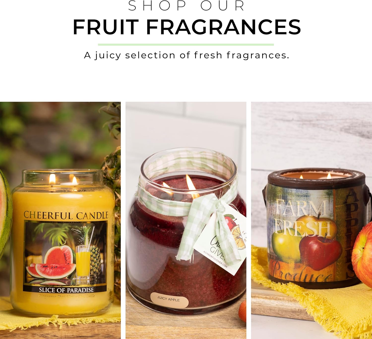 A Cheerful Giver - Juicy Peach Papa Scented Glass Jar Candle (34oz) with Lid & True to Life Fragrance Made in USA