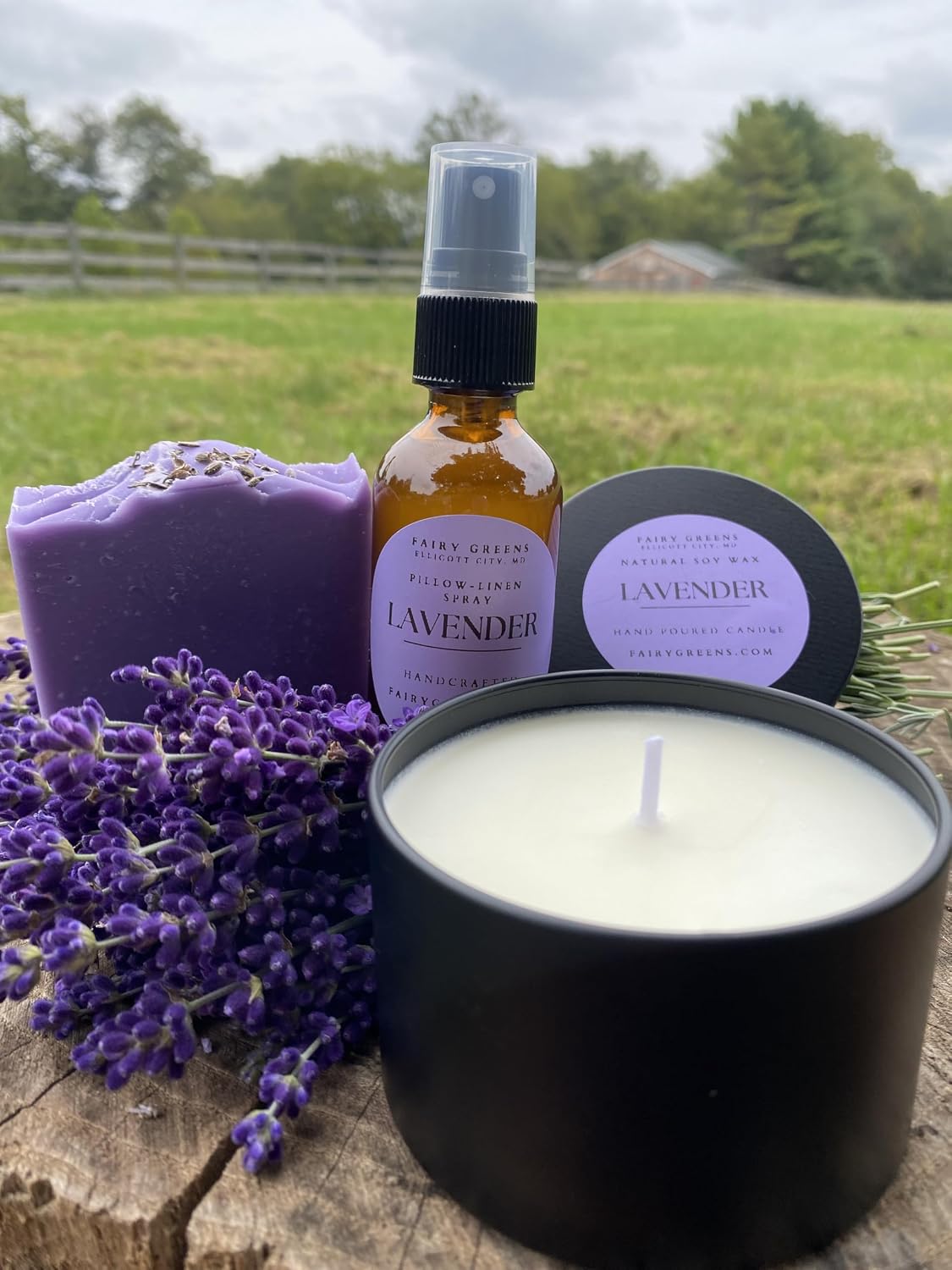 Lavender Driftwood Pillow Spray by Fairy Greens L Farm | Natural Room & Linen Spray for Better Sleep | Calming Aromatherapy Room Spray with Essential Oils | Pillow Spray | 2ozBottle