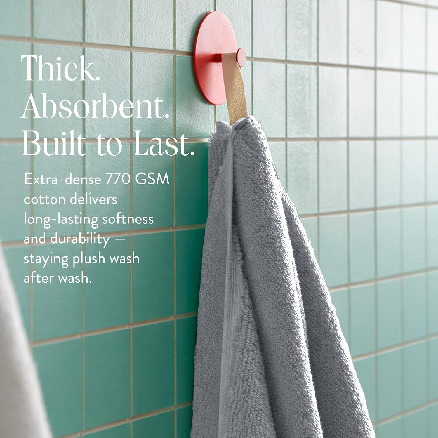 Brooklinen Super-Plush Bath Towel and Hand Towel Set - 2 Bath Towels, 2 Hand Towels - 770 GSM, Highly Absorbent, 100% Turkish Cotton, Perfect Bath Towel Set for Home & Bathroom (Pewter Grey)