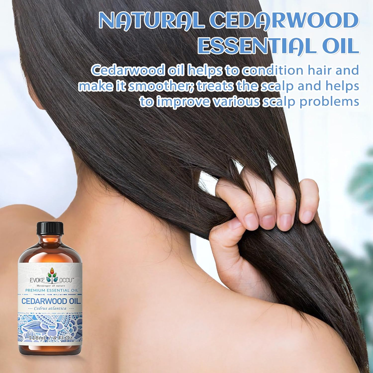 EVOKE OCCU Cedarwood Essential Oil and Vetiver Essential Oil - 4 Fl Oz