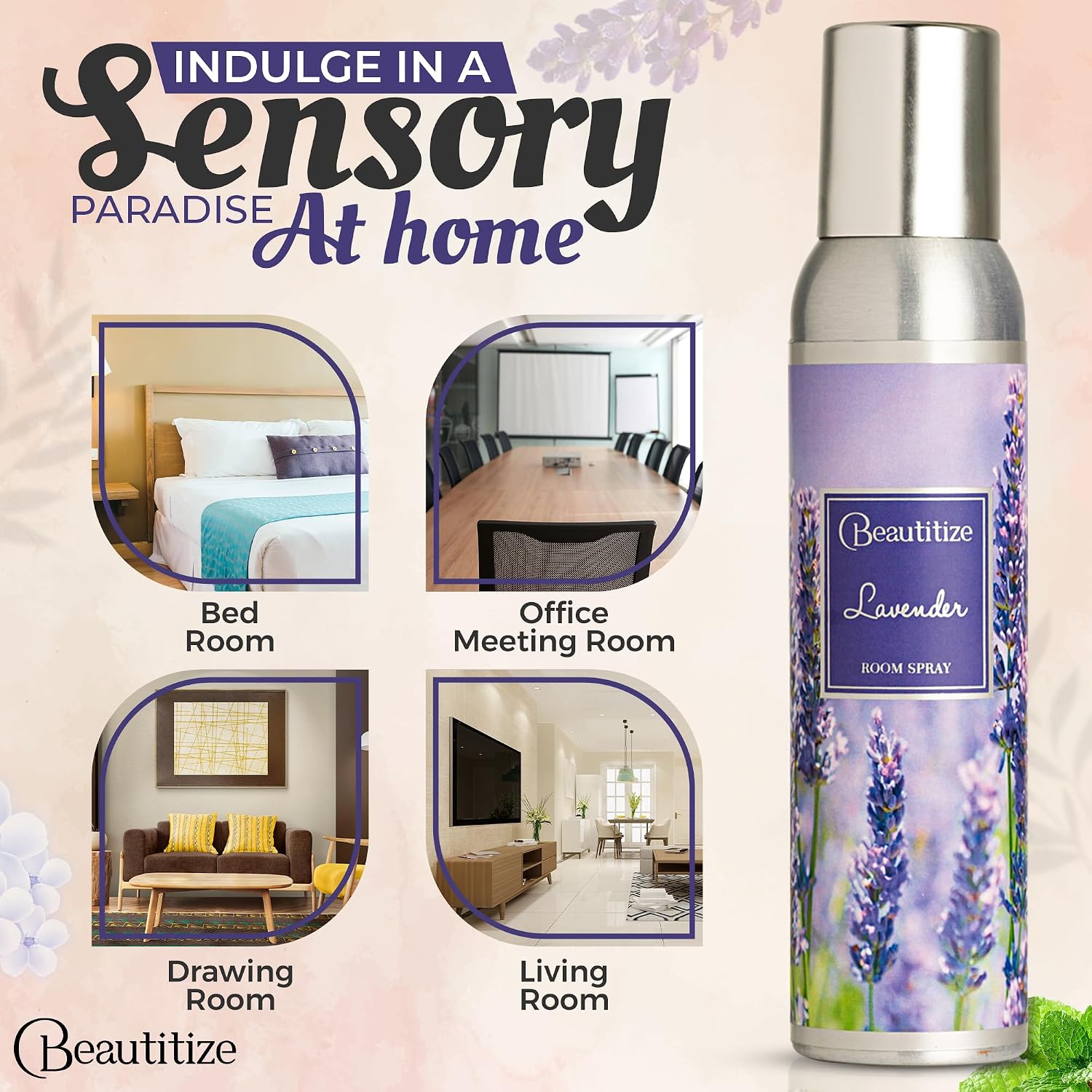 Room Spray Air Freshener, 6.34 Fl oz | Odor Eliminator Spray | Air Fresheners for Home Long Lasting | Room Fresheners | For Home, Furniture, Fabrics (Lavendar)