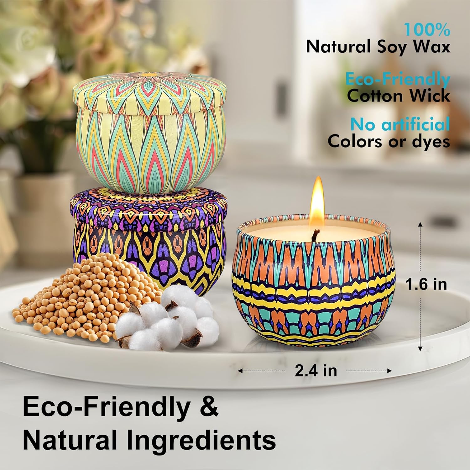 Scented Candles Gift Set,12 Pack Candles for Home Scented, 300 Hour Long Lasting Soy Wax Aromatherapy Candle Set, Birthday Gifts for Women with Gift Box