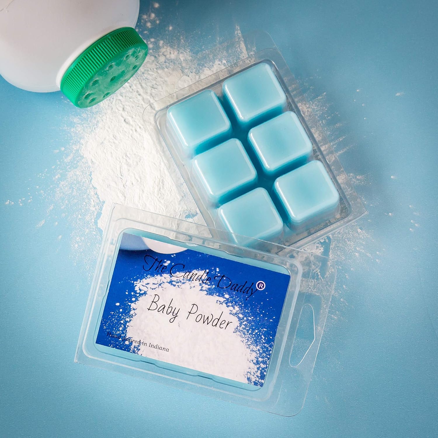 Baby Powder Scented Melt- Maximum Scent Wax Cubes/Melts- 1 Pack -2 Ounces- 6 Cubes