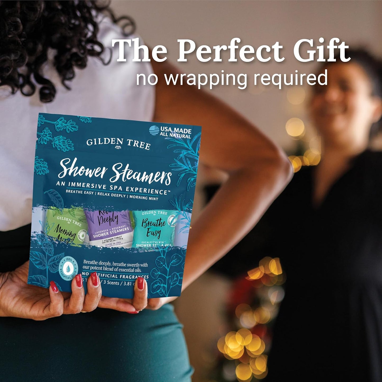 Gilden Tree Shower Steamers Aromatherapy Variety Pack – Sinus Relief, Relaxation & Energy Essential Oils, Birthday Gifts for Women Men Teens Adults, Individually Wrapped Made in USA (6 Pack, 3 Scents)