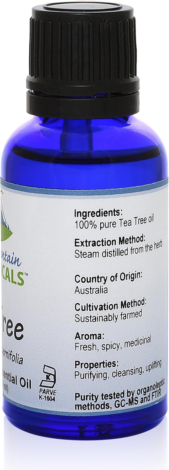 Tea Tree (Melaleuca Alternifolia) Essential Oil - 100% Pure Natural & Kosher - 1 fl oz Bottle
