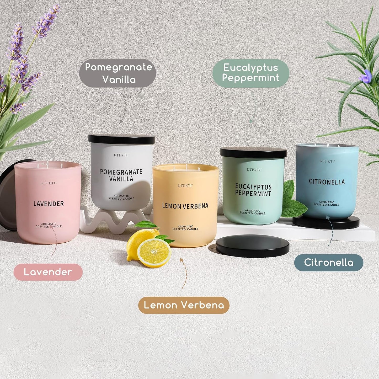 Lavender Scented Candles for Women - Aromatherapy Candle for Relaxation & Sleep Calm, 14.1oz Soy Candles for Home Scented, Birthday Mothers Day Candle Gifts for Women Mom