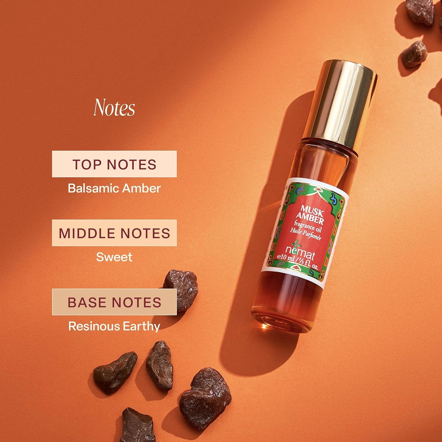 Nemat Fragrances – Musk Amber Roll-on Perfume (10ml / .34fl Oz)