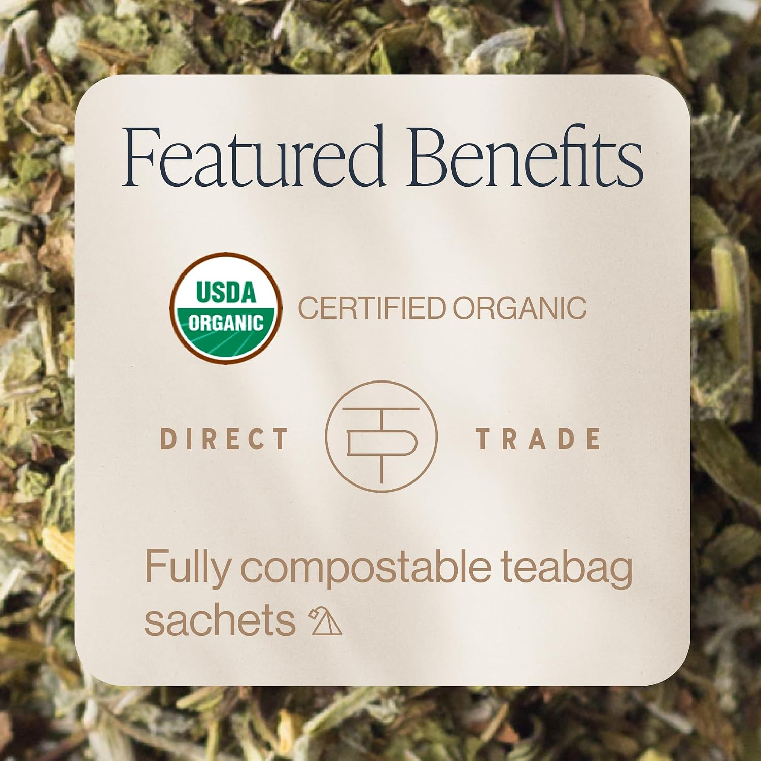 Rishi Tea Lavender Mint Herbal Tea - Organic, Caffeine Free Sachet Bags, Calming Lavender with Peppermint & Sage - 30 Count