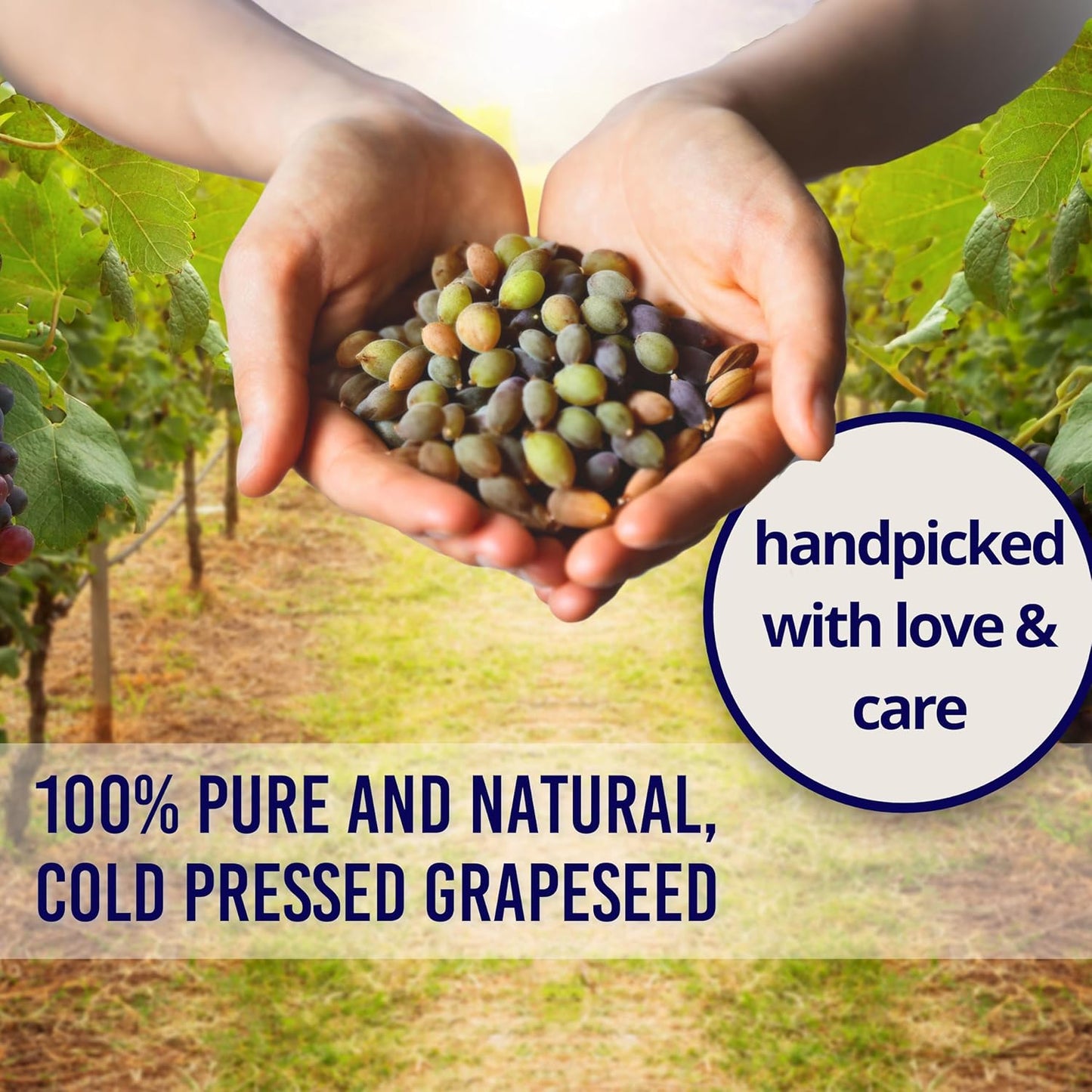 Essentially KateS Grapeseed Oil 33.8 Fl Oz - Pack of 2 x 16.9 Fl Oz - 100% Pure and Natural and Cold Pressed
