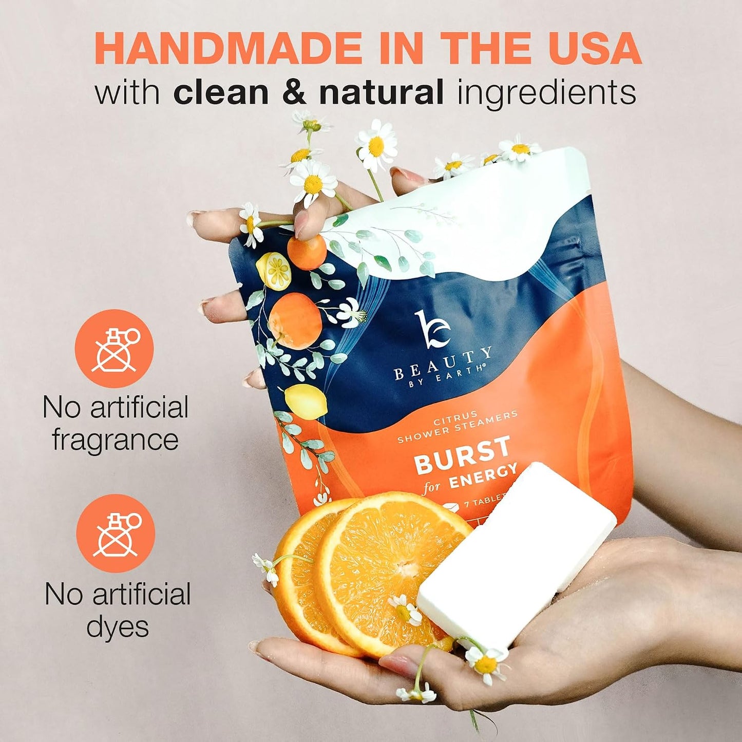 Shower Steamers Aromatherapy - USA Made with Natural Ingredients, Citrus and Eucalyptus Shower Bombs with Essential Oil, Self Care Gifts for Women & Men