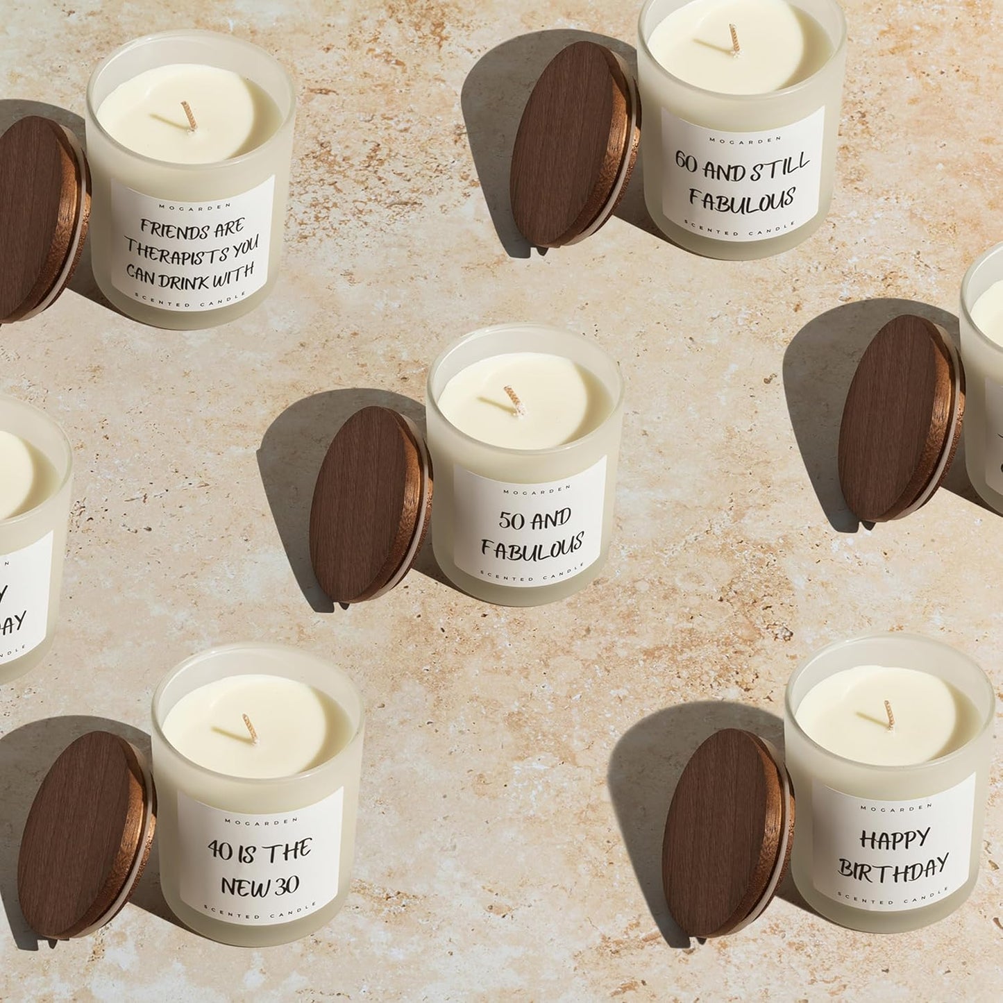 Vanilla Candles for Home, Vanilla Candle Gifts for Women Men, Luxury Highly Scented Pure Soy Wax 7.76oz