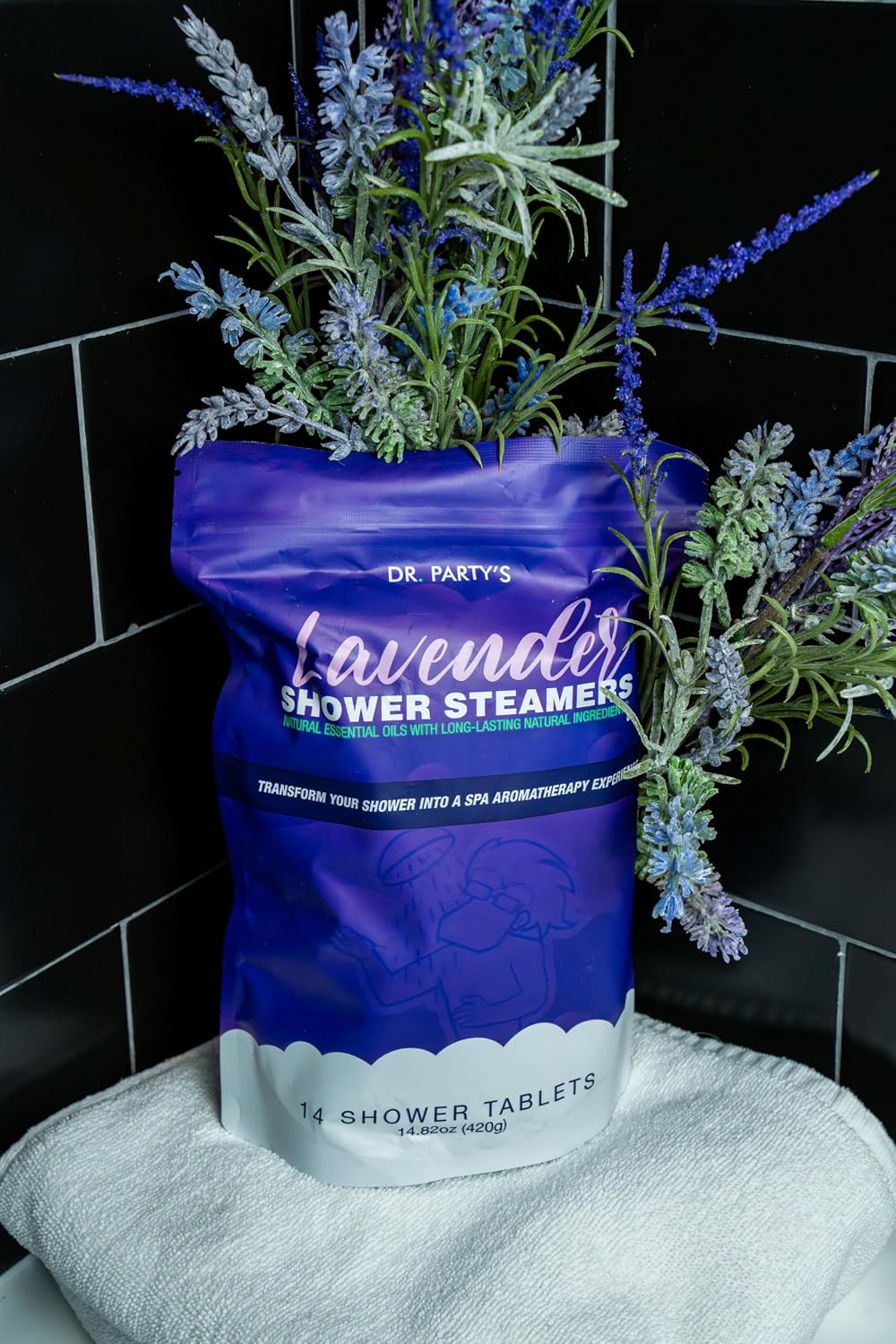 Shower Steamer - 5 Different scents - 14 Tablets per Package (Lavender)