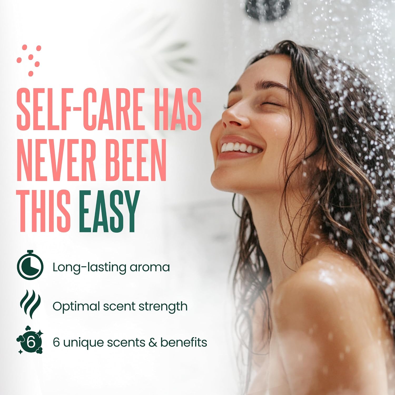 Cleverfy Self-Care Essentials: 6 Shower Steamers & 2-Pack VShape