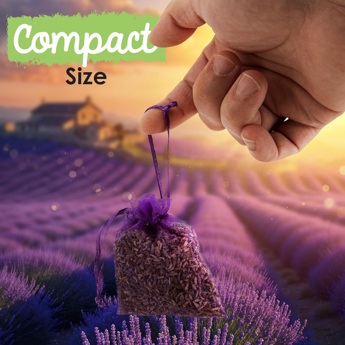 EcoKiwi Cedar & Lavender Sachets – 50 Sachets for Home Fragrence and Fresh Scents, Cedar & Lavender Sachet for Drawers and Closest, Dual-Purpose Sachet to Stop Clothes Damage and Closest Freshness
