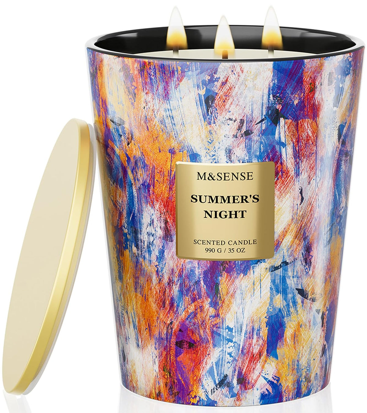 M&SENSE Summer Night Scented Soy Candle