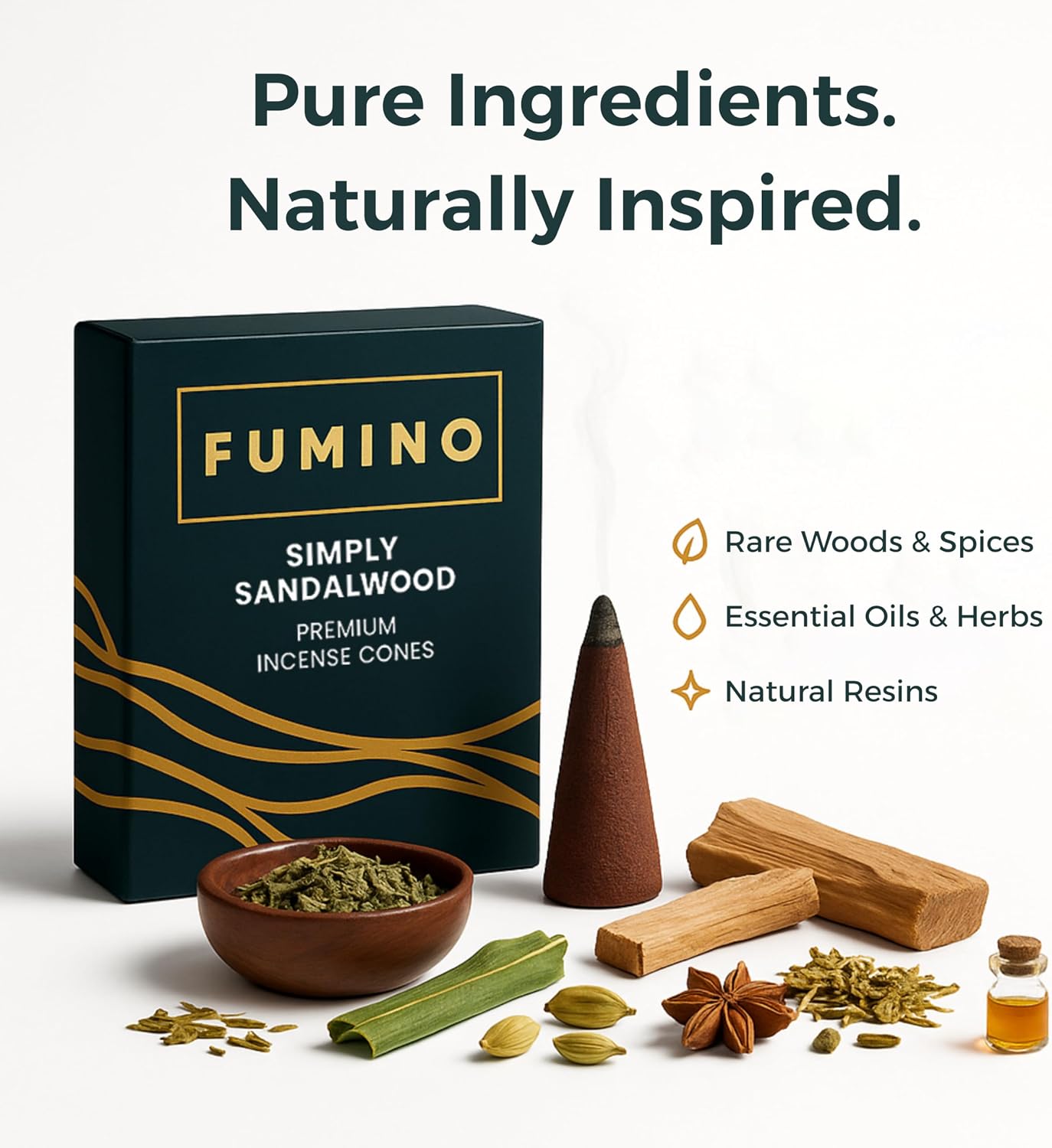 Fumino Incense Cones Tropical Tastes 90 Pack 6 Fragrances - Handmade Natural Masala Incense Cones for Meditation & Home Fragrance, Low-Smoke Fruity Tropical Scents, Bureau Veritas Certified