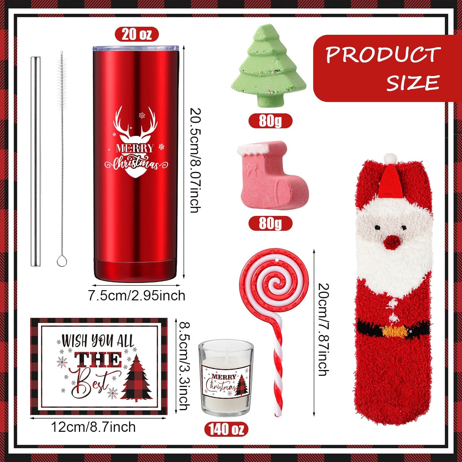 Ziliny 11 Pcs Christmas Gift Sets for Women Xmas Spa Basket Set for Her Merry Christmas Tumbler Gifts for Coworker Mom Girlfriend Grandma Wife Sister Friend Coworker Teacher