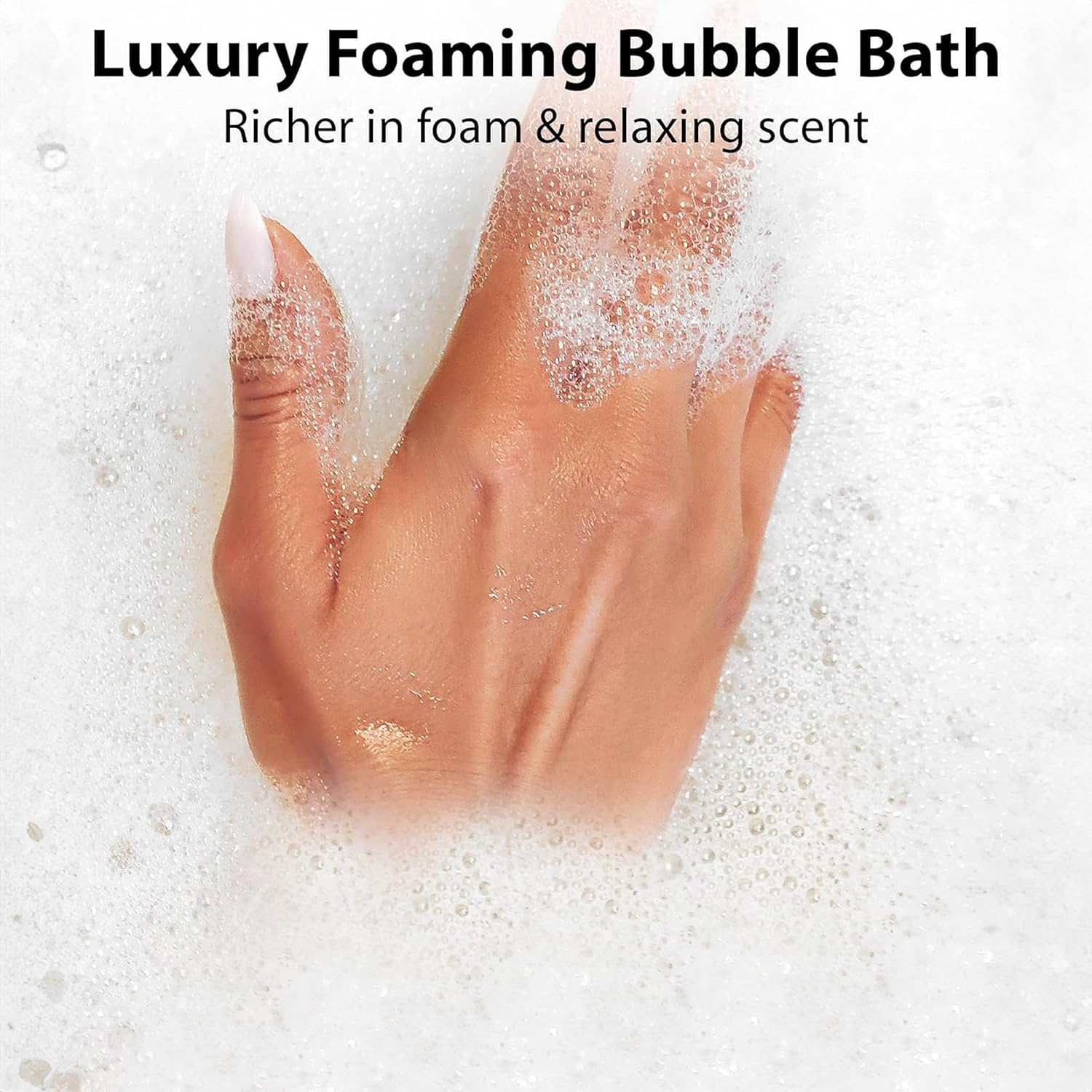 Deep Sleep Melatonin Bubble Bath - Long Lasting Foaming Bubbles - Moisturizing - Lavender Chamomile Bergamot - Relaxing Stress Relief - Calming Self Care Spa Gift for Birthday Christmas