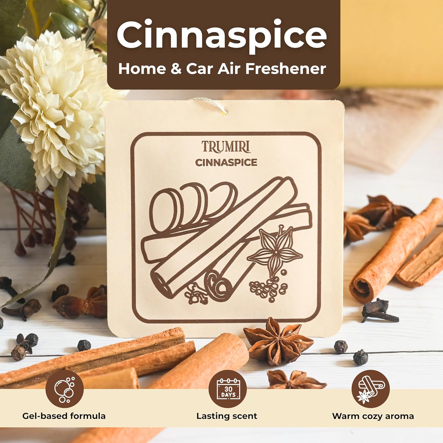 Cinnaspice - Scented Sachets for Drawer and Closet Freshener with Long Lasting Scent - Pack of 3 - Home Fragrance Sachet Bag Dresser Refresher Packet - Olores para Closet De Ropa