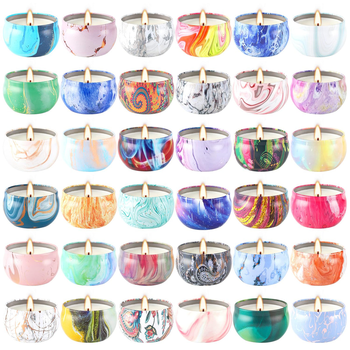 WPONSZU 36 Pack Scented Candles Gift Set for Woman
