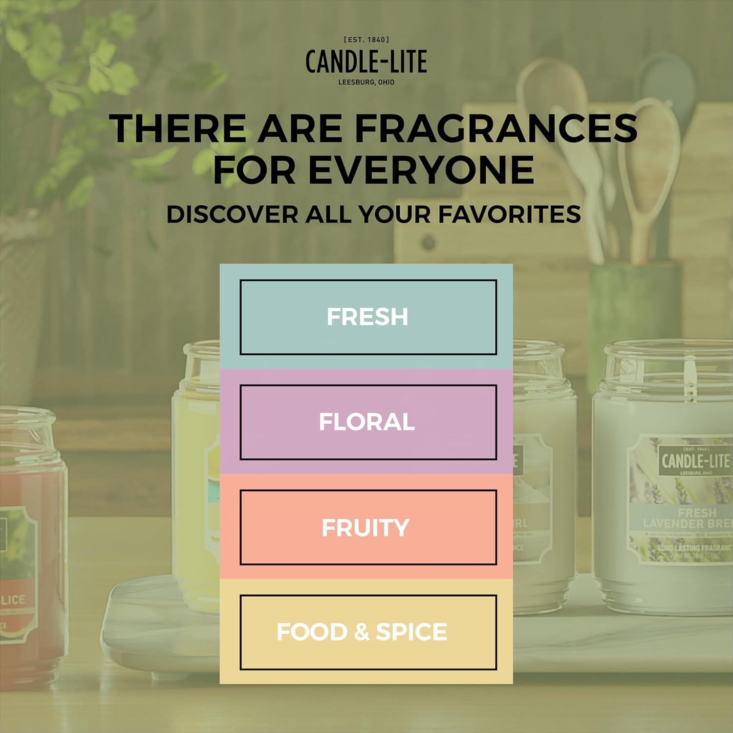 Candle-lite Fall Scented Candles, Cinnamon Rolls, 18 oz Jar, Proudly Poured in The USA, Aromatherapy Candle, Single-Wick with 110 Hours of Burn Time, Perfect for Creating an Inviting Ambiance