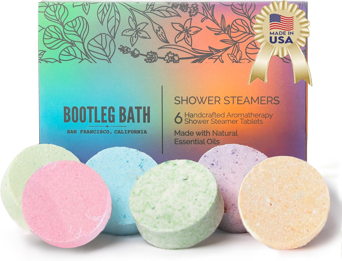 Shower Steamers Aromatherapy Multi Pack, Pure Essential Oil, All Natural, for Men and Women, Made in USA