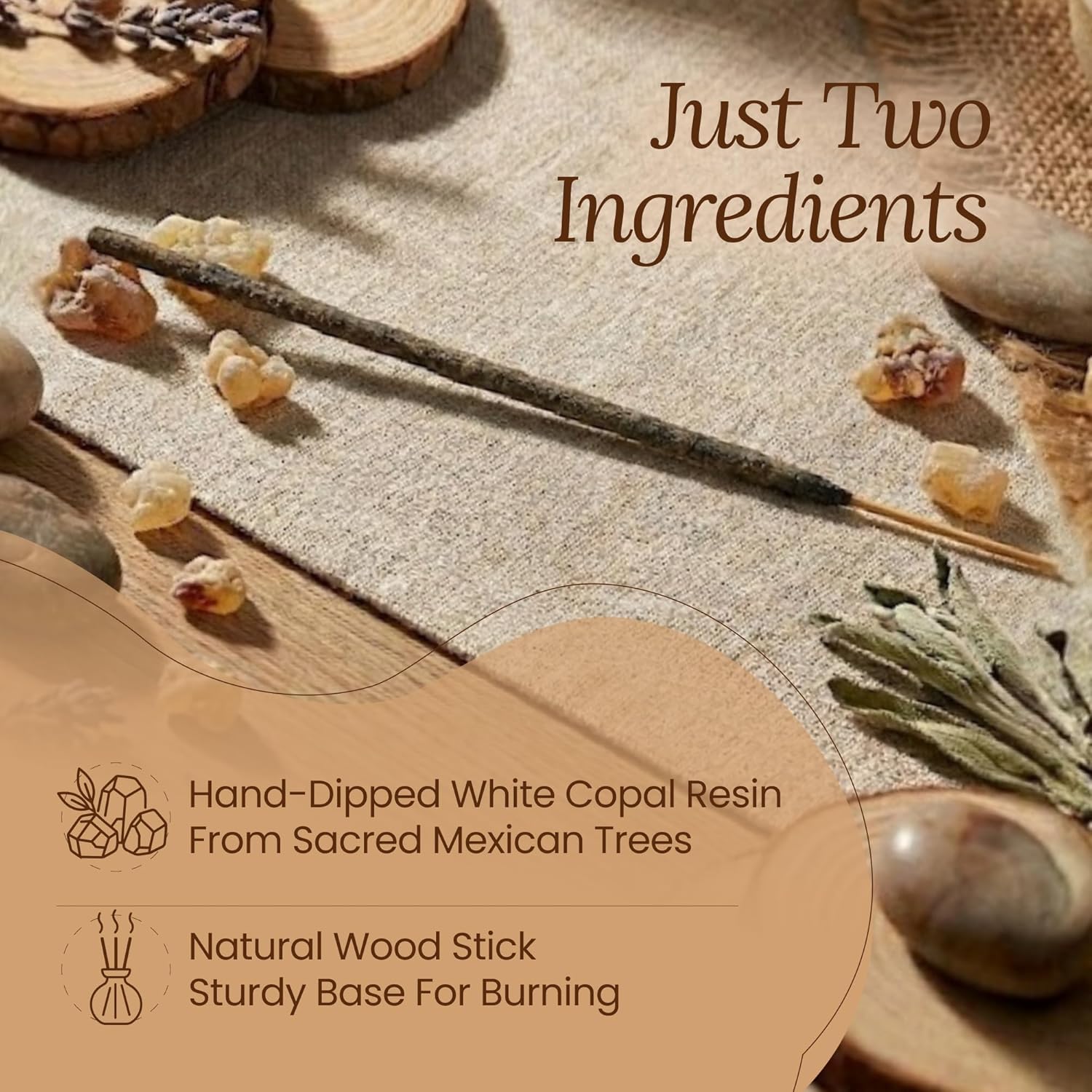 Copal Incense 40 Sticks: Big Bag, from México, Handmade