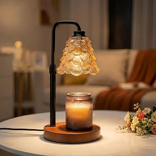 JZHOME Candle Warmer Lamp with Timer Dimmable, Height Adjustable Candle Lamp Warmer for Women Birthday Gifts, House New Home Decor