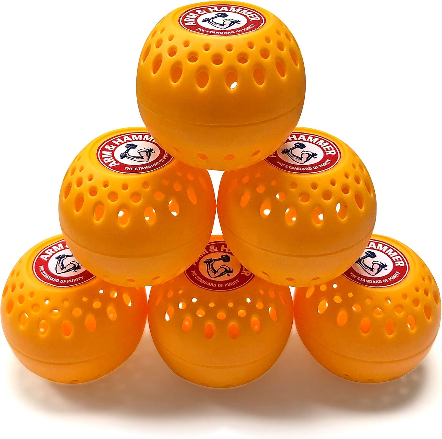 Arm & Hammer OdorBusterz® Odor Eliminator Balls, Clean Burst, 6 Count – Baking Soda Odor Control for Closets, Drawers, Hampers & Small Spaces