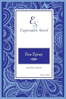 Seaspray Scented Sachet Envelope Air Freshener By Expressive Scent - 3 Pack
