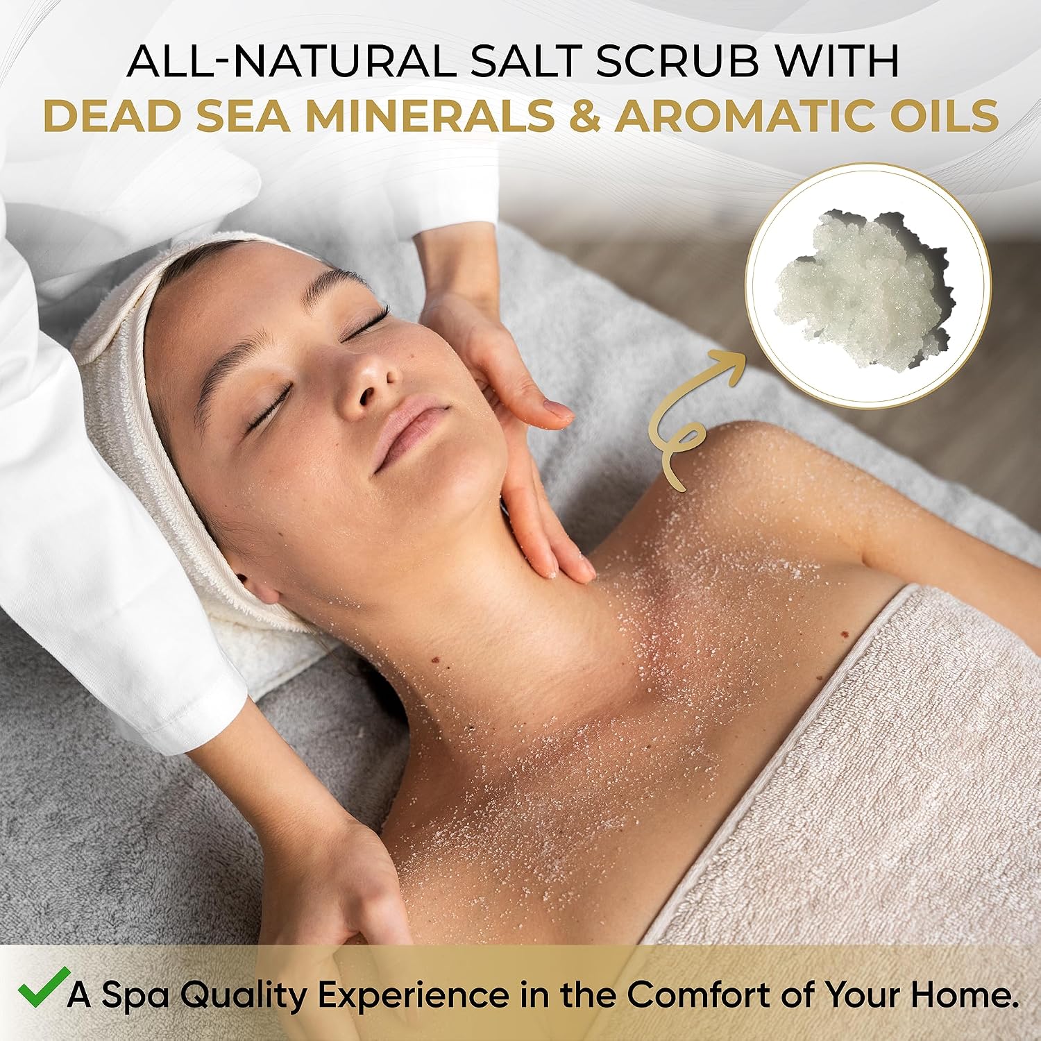 Salt Cellar Spa Skin Reviving Kiwi Mango Salt Scrub - Energize Your Skin with Dead Sea Minerals - Revive, Refresh, and Rejuvenate - Made in Israel, Cruelty-Free, 18 oz.