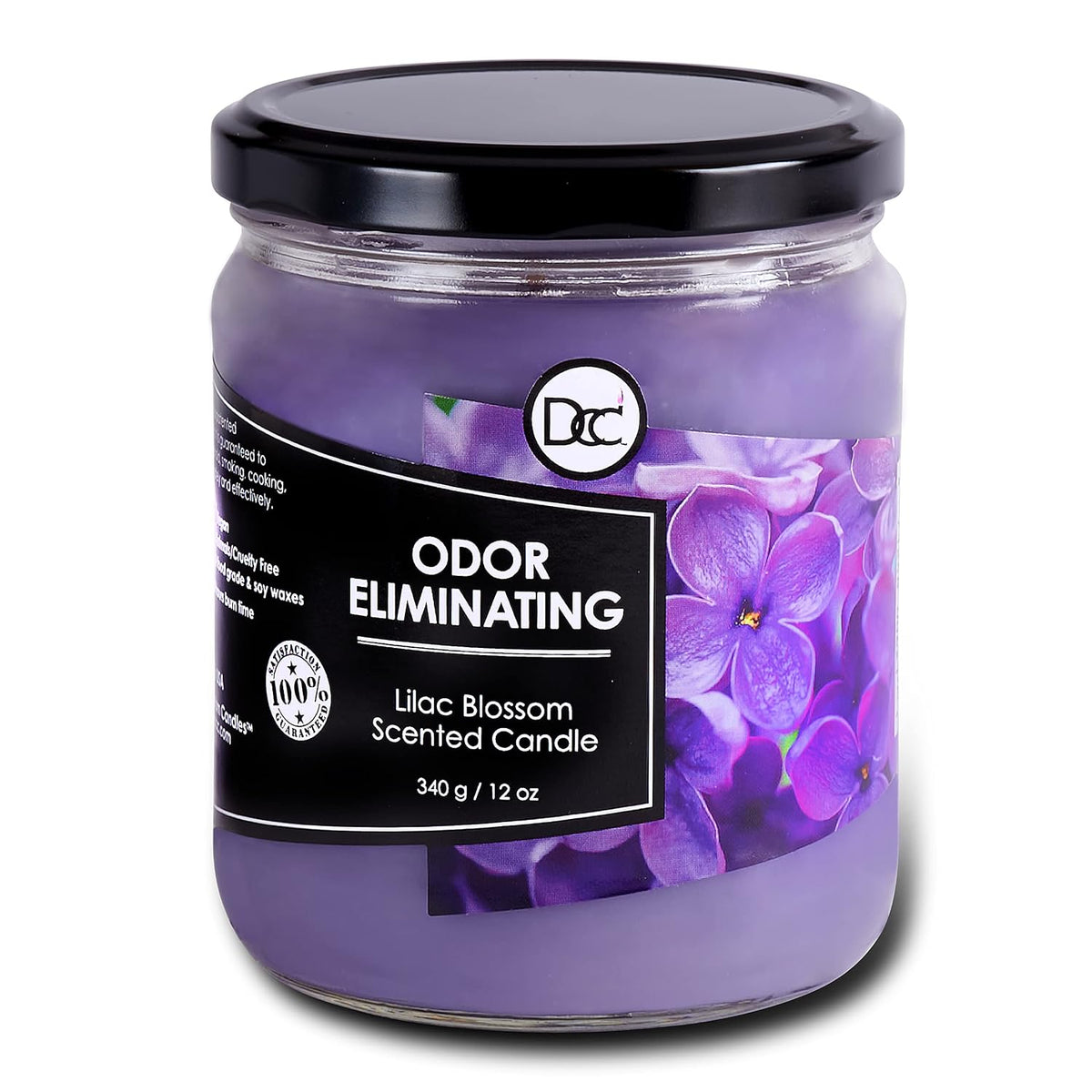 Lilac Blossom Odor Eliminating Highly Fragranced Candle - Eliminates 95% of Pet