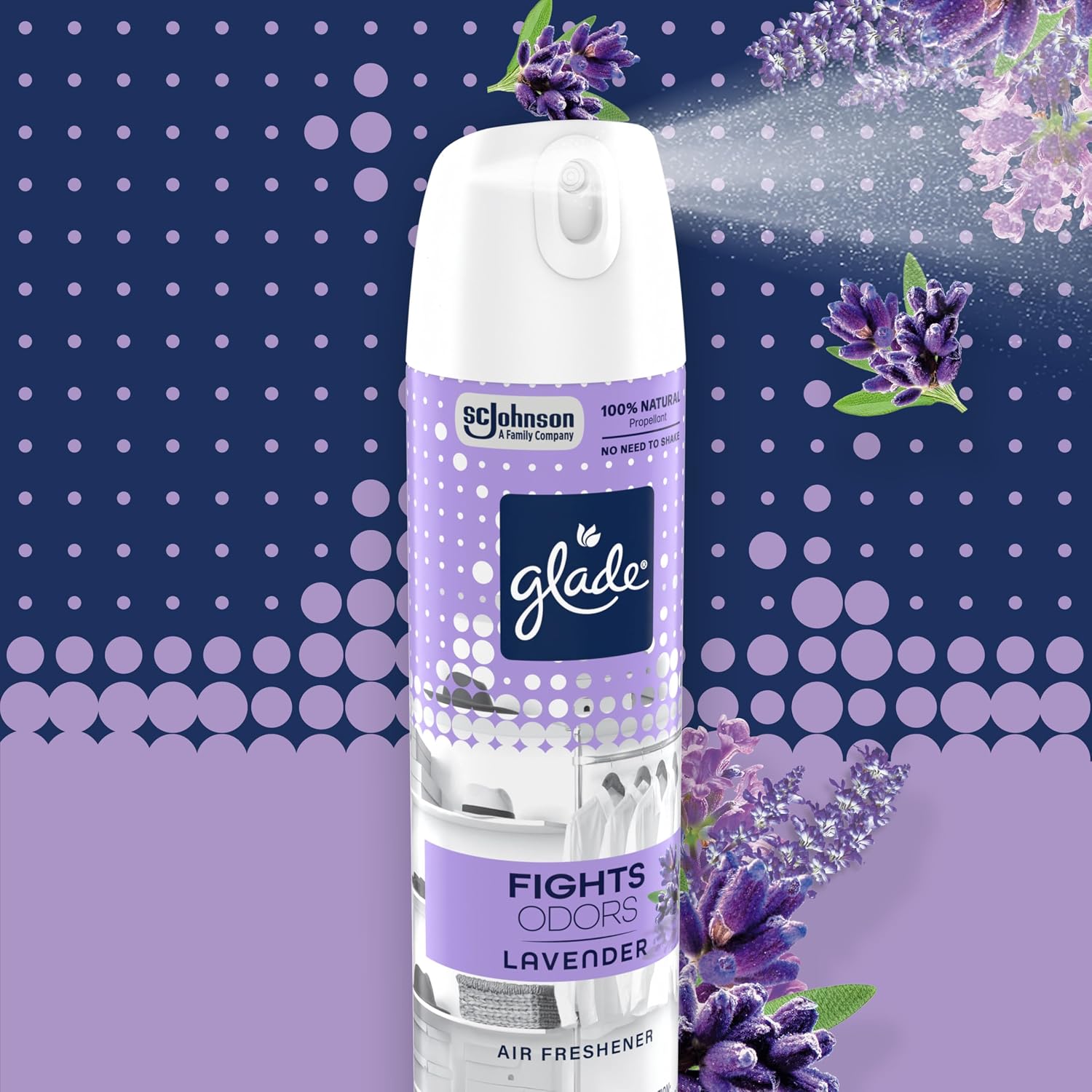 Glade Odor Fighting Soft Mist Air Freshener Room Spray, Lavender, 7.3oz., 1 count