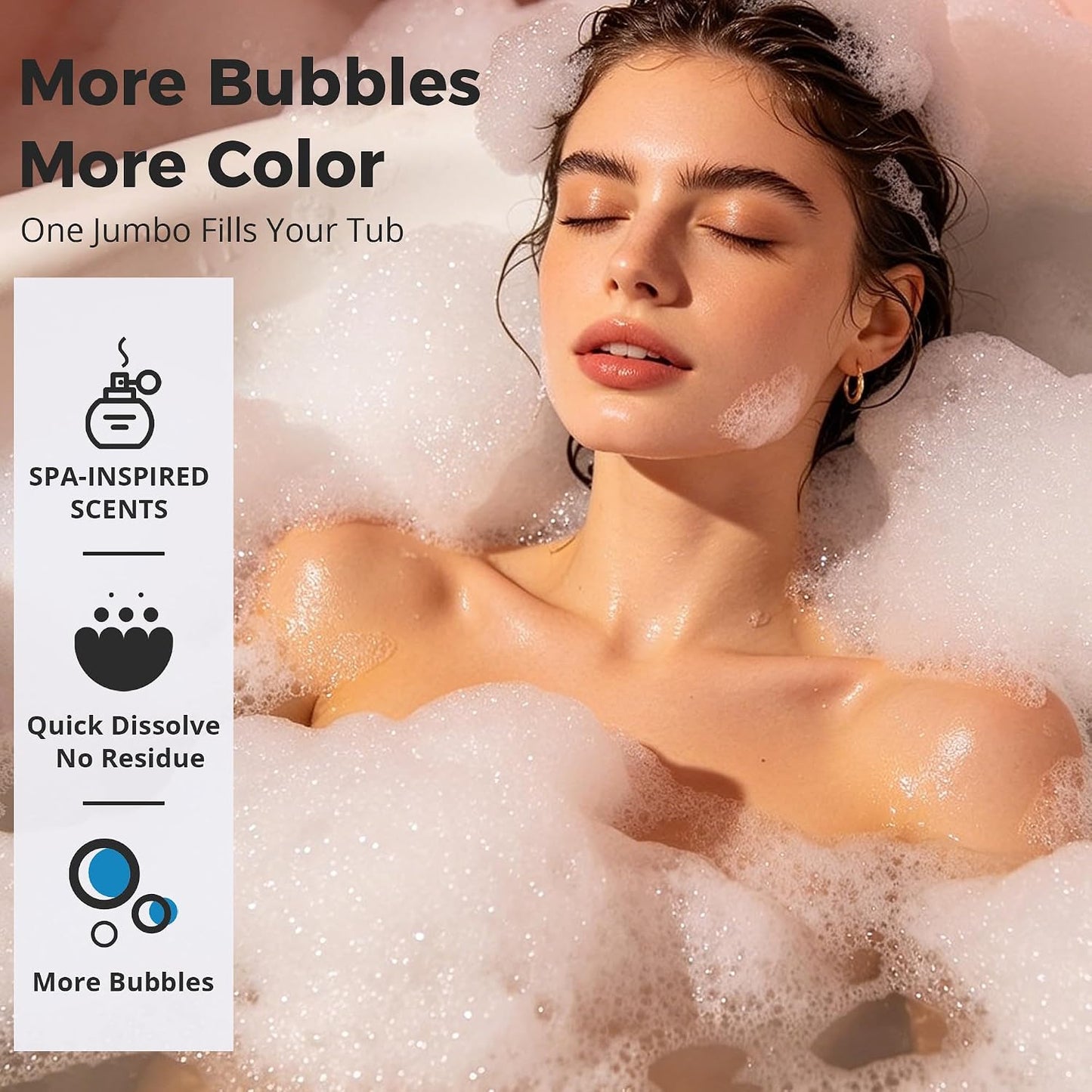 Jumbo Bath Bombs Gift Set for Women, 6 Pack 7 oz Fizzies | 6 Floral-Scented Jumbo 7 oz Bath Bombs with Hair Capsule, Colorful Fizz, Spa Gifts for Women, Mom, Wife, Girlfriend