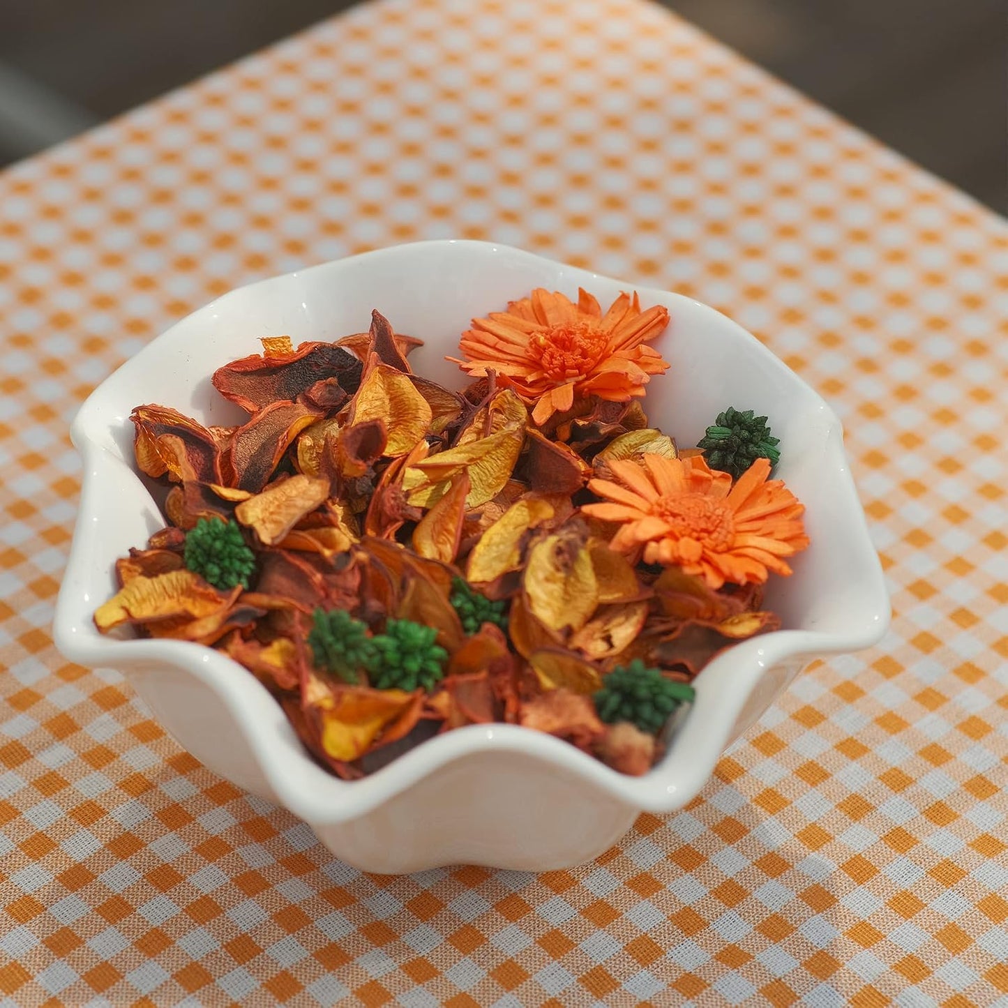 Potpourri Bags, Citrus Orange Scented Potpourri Bowl Filler, Decorative Dried Flower,Vase Filler,Home Fragrance Sachet,Gift-Mini