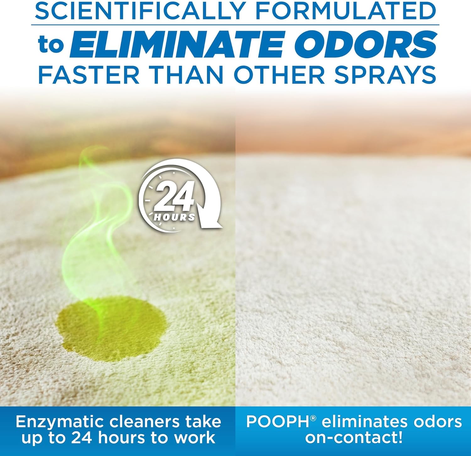 Pooph Pet Odor Eliminator, 32oz - Eliminates Odors at the Molecular Level, Dogs, Cats, Freshener, Eliminator, Urine, Poop, Pee, Deodorizer, Nature’s, Puppy, Fresh, Clean, Furniture, Potty
